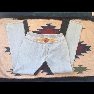 Plus size Harley Davidson biker Y2K flare jeans